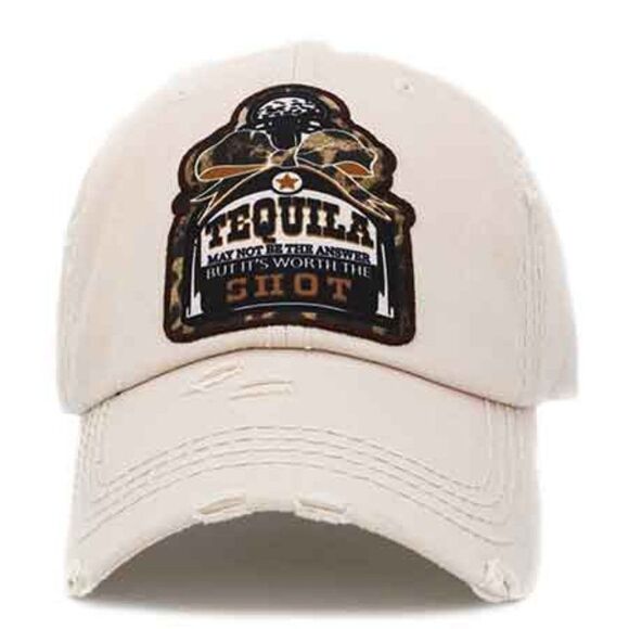 2/$30 New Stone Ladies Tequila Shot Vintage Cap - Picture 1 of 7